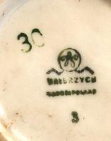 Wałbrzych dísztányér, matricás, jelzett, hibátlan, d:31,5 cm