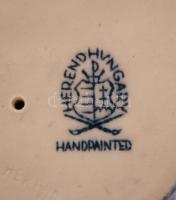 2 db Herendi japán gyerekfigura, kézzel festett, jelzett, apró kopásnyomokkal, m: 8,5 ill. 12,5 cm