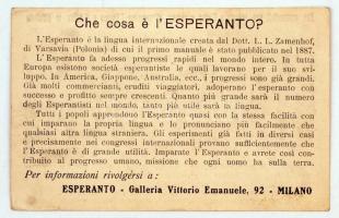 cca 1930 Magyar biciklis eszperantisták világkerülő útjára kiadott emléklap képeslap méretben / Worl...