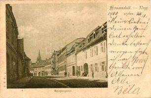 Nagyszeben, Hermannstadt, Sibiu; Reispergasse, utca / street (b)