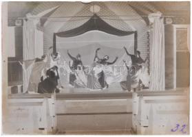 cca 1928 Színpadi élőképek, Kerny István (1879-1963) hagyatékában levő 12 db üveglemez negatív, 6x9 cm