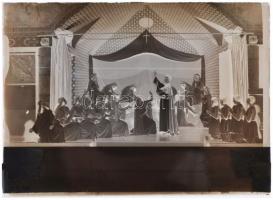 cca 1928 Színpadi élőképek, Kerny István (1879-1963) hagyatékában levő 12 db üveglemez negatív, 6x9 ...