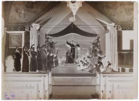 cca 1928 Színpadi élőképek, Kerny István (1879-1963) hagyatékában levő 12 db üveglemez negatív, 6x9 ...