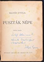 Illyés Gyula: Puszták népe. Bp., 1945, Nyugat Rt. Kiadói kopottas, gerincén sérült papírkötésben. De...