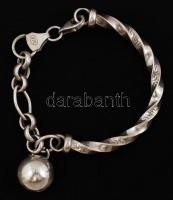 Ezüst karkötő,  Ag., nettó.:13,7gr., jelzett, 18cm/ Silver bracelet, Ag, net. 13,7gr, signed, 18cm