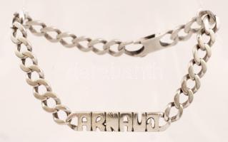 Ezüst karlánc,  Ag., nettó.:19,9gr., jelzett, 22cm/ Silver bracelet, Ag, net. 19,9gr, marked, 22cm
