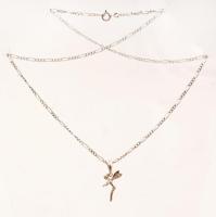 Ezüst nyaklánc medállal,  Ag., nettó.:6,2gr., jelzett, 48cm/Silver necklace with pendant, Ag, net. 6,2gr, marked, 48cm