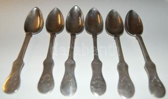 6db ezüst teáskanál "BE" monogrammal