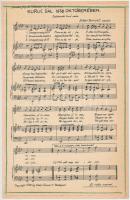 1938 Kuruc dal,  Zilahi Farnos által megzenésítve, Számadó Ernő versére, kotta,  26x18cm