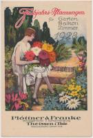 1928-32 Különböző magyar ill., külföldi dísznővényekkel foglalkozó cégek nyomtatványai, 3db, különbö...