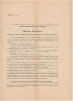 1905 Pályázati hirdetmény a fiumei cs. és kir. hadtengerészeti akadémiába való felvétel tárgyában, p...