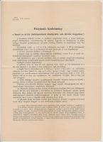 1896 Pályázati hirdetmény a fiumei cs. és kir. hadtengerészeti akadémiába való felvétel tárgyában, p...