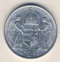 1943. 5P "Horthy balra" Alu T:1