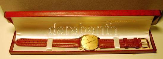 CERTINA aranyozott, felhúzós karóra, eredeti dobozban, működőképes
