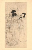 Ladies in the Palace, handscroll, Chinese, Sung Dynasty / Chinese folklore s: Chou Wen-Chü (EK)