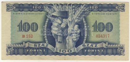 1946. 100Ft erősen felfelé csúszott nyomat! T:II Csak egyszer hajtva!