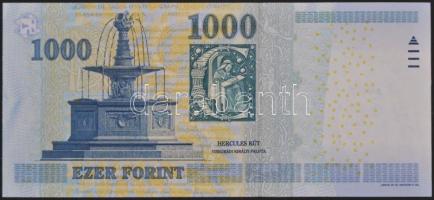 2011. 1000Ft "DB" a tervező, Vagyóczky Károly aláírásával T:I