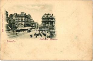 Brussels, Bruxelles; Boulevard Anspach, cafe