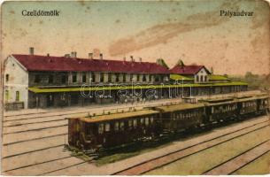 Celldömölk, vasútállomás, vagonok (fl)