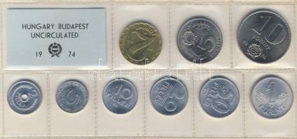 1974. Forgalmi szett 2f-10Ft 9klf db T:BU