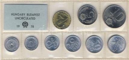 1978. Forgalmi szett 2f-10Ft 9klf db T:BU