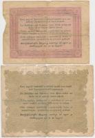 1848. 5Ft barna + 10Ft "Kossuth bankó" T:III-,IV