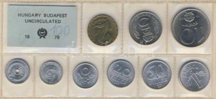 1979. Forgalmi szett 2f-10Ft 9klf db T:BU