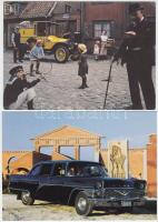 53 db MODERN, színes motívum képeslap, régi autókat ábrázoló képeslapok, vegyes minőség / 53 modern, color motive postcards, oldtimer cars, mixed quality