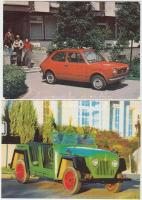 53 db MODERN, színes motívum képeslap, régi autókat ábrázoló képeslapok, vegyes minőség / 53 modern,...