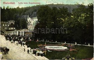 Marianske Lazne, Marienbad; Kreuzbrunnen / fountain (small tear)