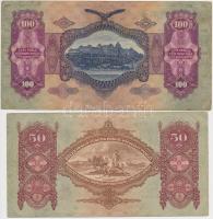 1930. 100P + 1932. 50P + 1936. 10P + 1941. 20P mindegyik hamis nyilaskeresztes "ÉRVÉNYESÍTVE&qu...