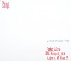 cca 1980 Farkas László: Bánya, feliratozott vintage fotóművészeti alkotás, 29x39 cm