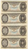 1989. 50Ft (8x) 4db+4db egymásutáni sorszámmal, csak egy ugrással! T:1