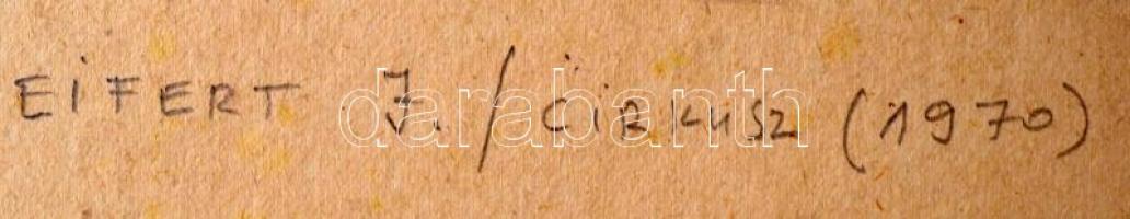 1970 Eifert János: Cirkusz, jelzés nélküli, kartonra kasírozott vintage fotóművészeti alkotás (publi...