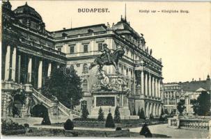 Budapest, Királyi vár, Buda - 2 db régi képeslap / 2 old postcards