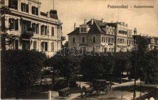 Frantiskovy Lazne, Franzensbad; 4 old cut postcards