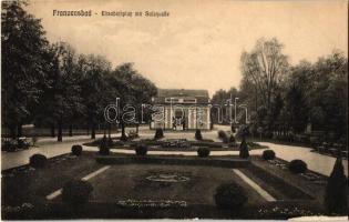 Frantiskovy Lazne, Franzensbad; 4 old cut postcards
