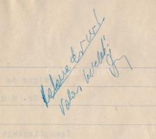 1942 dr. Singer Leó várpalotai rabbi saját kézzel aláírt levele. / Autograph signed letter of  Várpa...