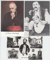 78 db MODERN motívum képeslap, uralkodók és politikusok, híres emberek, magyar folklór, néhány lap a...