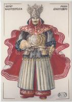 78 db MODERN motívum képeslap, uralkodók és politikusok, híres emberek, magyar folklór, néhány lap a...