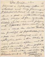 1942 Dr. Silberfeld Jakab békéscsabai főrabbi saját kézzel írt levele. / Autograph letter of Békéscsaba rabbi