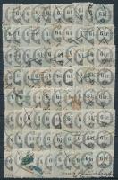 1859-1863 160 db 6kr okmánybélyeg különböző fogazatokkal és típusokkal berakólapon