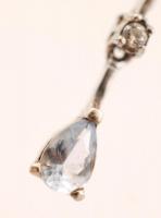 Ezüst fülbevaló kővel,  Ag., br.:3,2gr., jelzett /Silver earrings with stones,  Ag. gross: 3,2gr, ma...