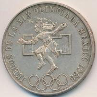 Mexikó 1968. 25P Ag "Olimpia" T:2 Mexico 1968. 25 Pesos Ag "Olympics" C:XF  Krause KM#479.1