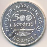 1992. 500Ft Ag "Szent László" T:PP ujjlenyomat
