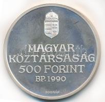 1990. 500Ft Ag "Kölcsey Ferenc" T:PP ujjlenyomat  Adamo EM116