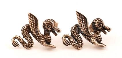 Ezüst fülbevaló,  Ag., nettó.:2,3gr., jelzett /Silver earrings, Ag, net.. 2,3gr, marked