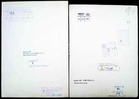 cca 1980 Budapesti életképek, Balásy Pál 5 db feliratozott, nagyméretű, vintage fotója, 40x30 cm és ...