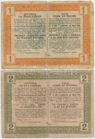 Montenegró / Császári és Királyi Katonai Közigazgatás 1917. 1P + 2P T:III-
Montenegro / Army Admini...