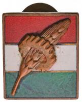 ~1935. Nemzeti Egység Pártja zománcozott fém jelvény gomblyukjelvény (19x16mm) T:2